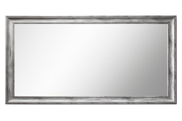 simple, rectangular mirror with a clean, modern design, isolated on a white background