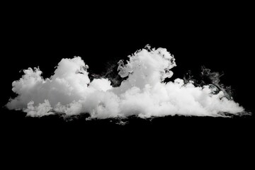 Dense white smoke cloud formation
