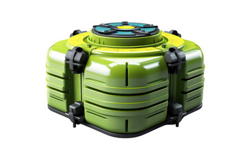 septic tank that is backed by a manufacturer's warranty, isolated on white background