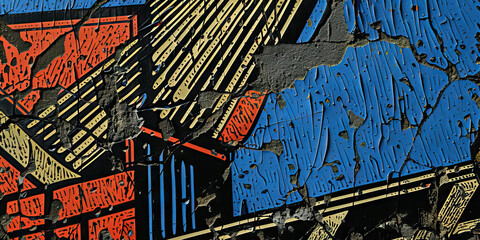 The Erased History: Graffiti covers a historic site, obscuring its cultural significance in the midst of political upheaval