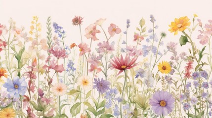 spring flowers collage