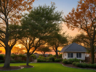 autumn in the park,Ai generated 