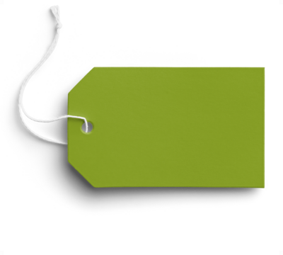 Green Gift Label