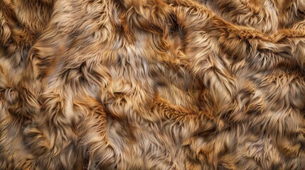 Background and texture of natural brown fur animal