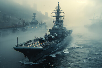Maritime Defense Watch: Battleship Patrolling Low Near Naval Base