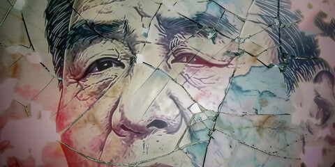 The Shattered Mirror of Identity: Portraits of former leaders, now defaced or torn down