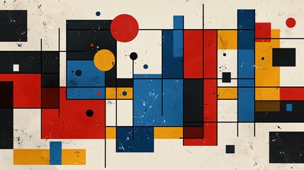 Abstract Geometric Painter Symbol