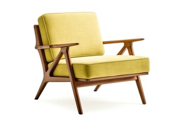 Fototapeta premium Mid-Century Modern chair furniture armchair canvas.