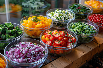 Healthy Eating on the Go: Salad Cart Serving by the Health Retreat