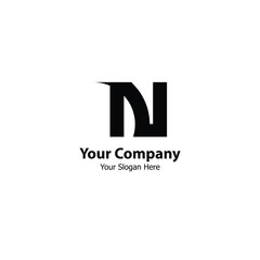 a logo with the letter n in an alphabetical abstract style.