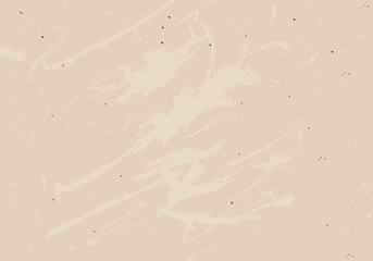 Vintage antique background with scuffed speckled splashes and grunge. Vintage ecru background with dots, speckles, specks, flecks, particles. Light tan craft repeating wallpaper. Natural beige grunge