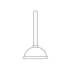 Plunger icon, vector illustration. Flat design style. vector plunger icon illustration isolated on white, plunger icon plunger icons graphic design vector symbols