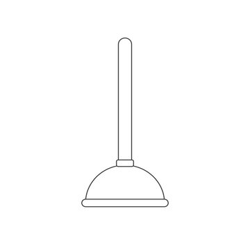 recommend clip art: Plunger icon, vector illustration. Flat design style. vector plunger icon illustration isolated on white, plunger icon plunger icons graphic design vector symbols