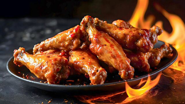 Hot, spicy peri-peri chicken portions