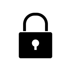 Private Lock Vector Icon, Safety Key symbol, security illustration