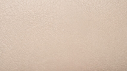 Light beige leather texture background with pattern ivory leather closeup