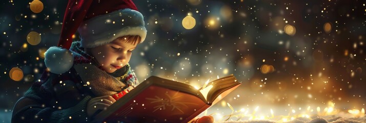 Immerse yourself in a magical winter evening with a child, exploring enchanting stories and cozy moments by the fireplace in a captivating book filled with joy, imagination, and holiday magic