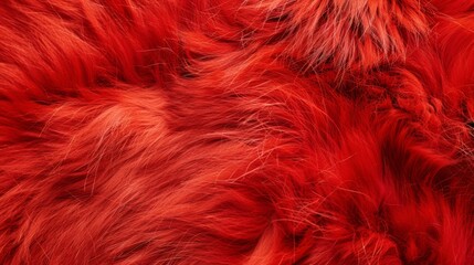 Fototapeta premium Background and texture of natural red fur animal