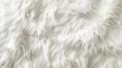 Obraz premium Background and texture of natural white fur animal