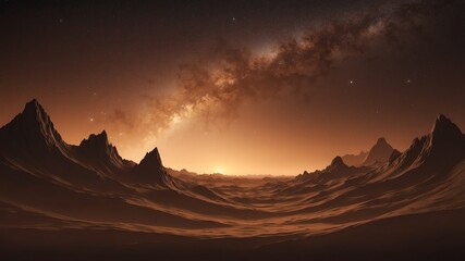 Naklejka premium brown night sky abstract background design