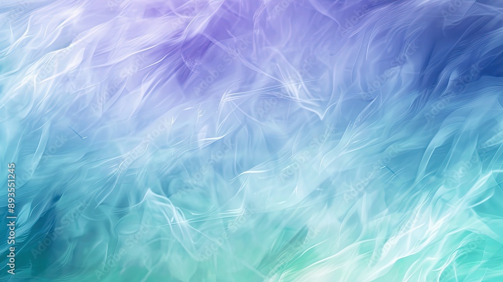 Poster blurred abstract effect with soft pastel gradient background featuring seamlessly blended blue, purp
