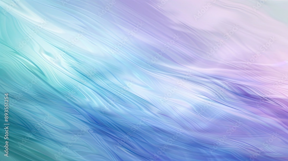 Poster blurred abstract effect with soft pastel gradient background featuring seamlessly blended blue, purp