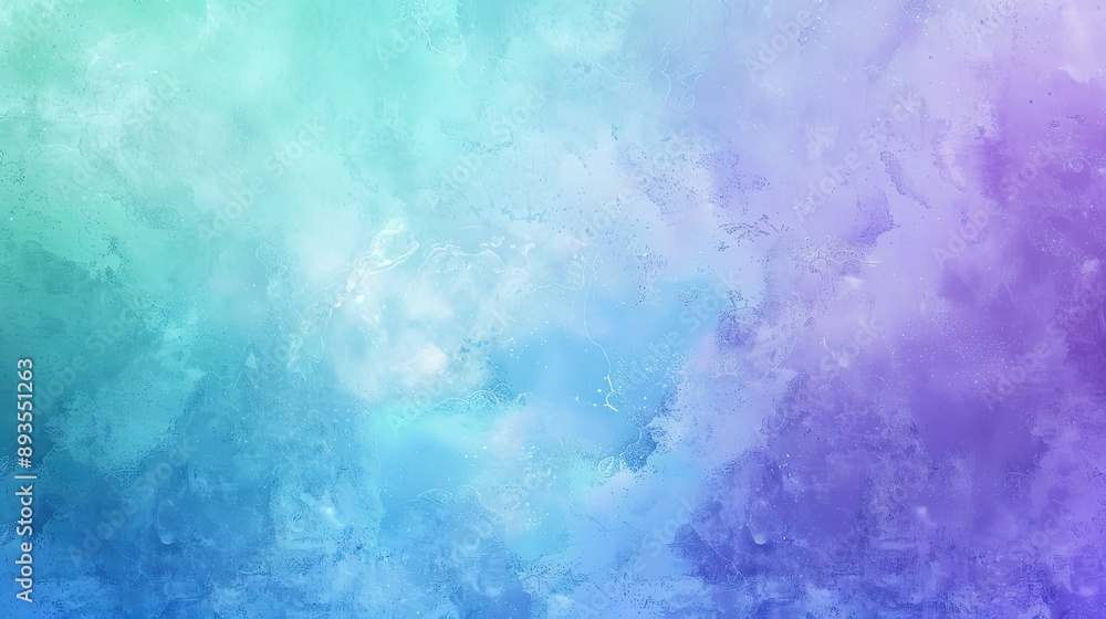 Poster blurred abstract effect with soft pastel gradient background featuring seamlessly blended blue, purp
