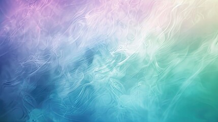 Obraz premium Blurred abstract effect with soft pastel gradient background featuring seamlessly blended blue, purple, and green hues.