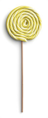 Vintage Style Yellow and White Lollipop