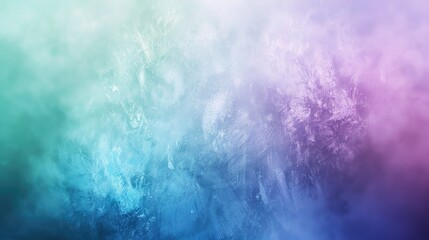 Fototapeta premium Blurred abstract effect with soft pastel gradient background featuring seamlessly blended blue, purple, and green hues.