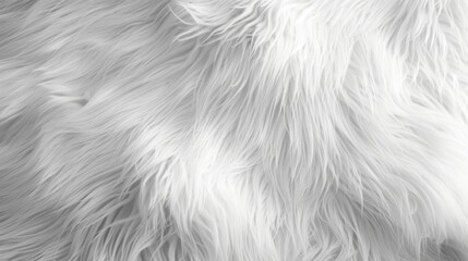 Background and texture of natural white fur animal