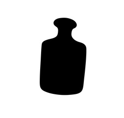 Vector isolated one sigle simple scales weights shape colorless black and white outline silhouette shadow shape stencil solid black