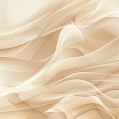 Abstract beige background with soft waves and light lines for an elegant design