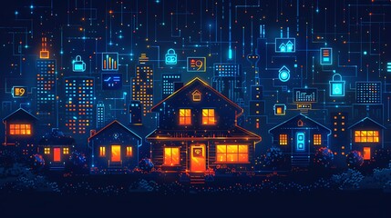 Obraz premium Modern Smart Home Technology