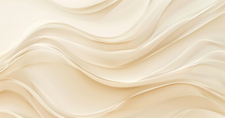 Obraz premium Abstract beige background with soft waves and light lines for an elegant design