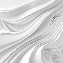 Abstract white background with soft waves and light lines for an elegant design