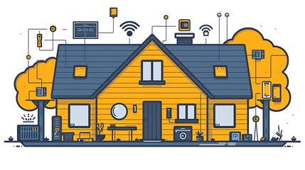 Fototapeta premium Modern Smart Home Technology