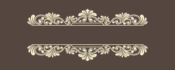 Classic name tags ornament floral border for weddings