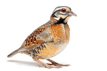 Fototapeta premium quail bird on white background