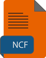 NCF  file extension icon rounded lines and crisp corners