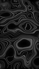 portrait beautiful minimalistic complex monochrome black and white curvy wavy lines