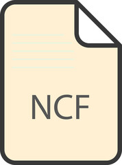 NCF  File extension icon with black shadow