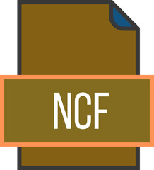 NCF  File icon fill and outline crisp corners