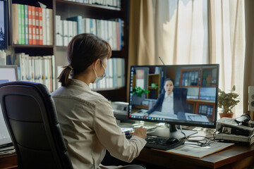 legal consultation happening over a video call