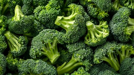 vibrant close-up of clean broccoli