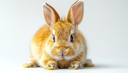 Obraz premium Adorable Orange Rabbit Portrait
