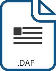 DAF File icon with symbol