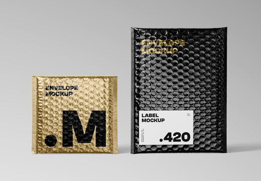 Two Bubble Envelope Mockups