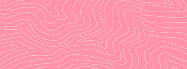 abstract wavy pink pastel background. abstract wave pink background. topographic contour background. contour lines background. Topographic map contour background.