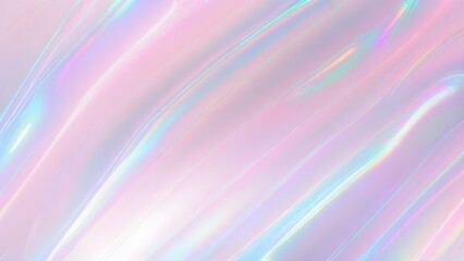 Obraz premium Holographic background light refraction texture overlay effect for photo and mockups. Organic drop diagonal holographic flare on a white wall. Shadows for natural light effects. Blurred rainbow light 
